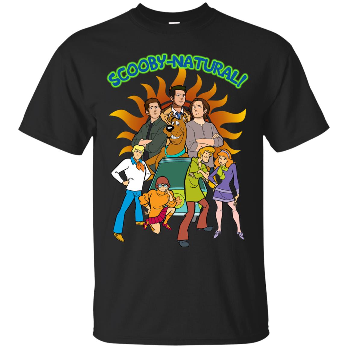 Scooby Natural Mystery Team Cartoon Shirt Black