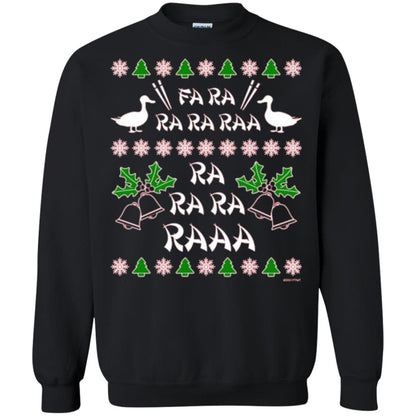 Christmas T-shirt Fa Ra Ra Chinese Duck Dinner Black