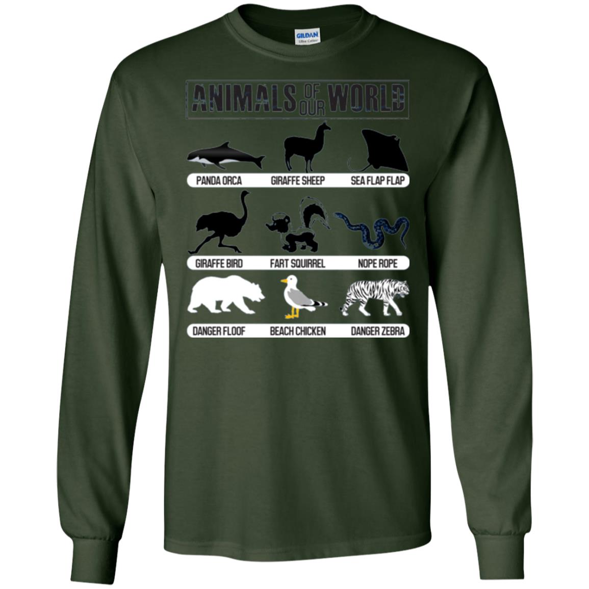 Save Animals Of Our World T-shirt Forest Green