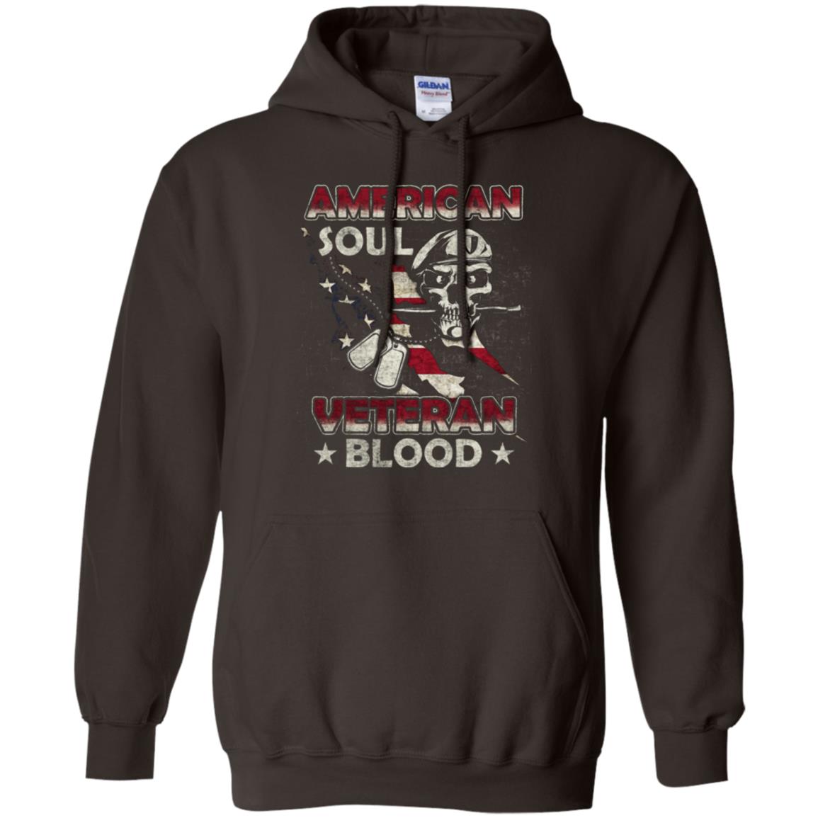 American Soul Veteran Blood Shirt Dark Chocolate