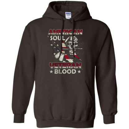 American Soul Veteran Blood Shirt Dark Chocolate