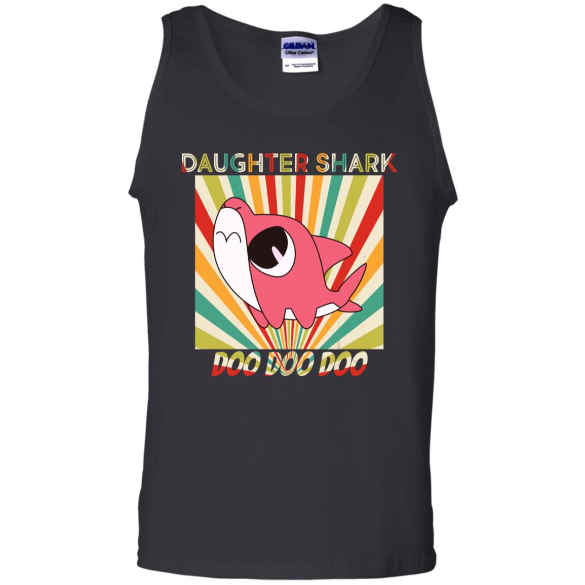 Daughter Shark Doo Doo Doo Family Shark Gift Shirt Black