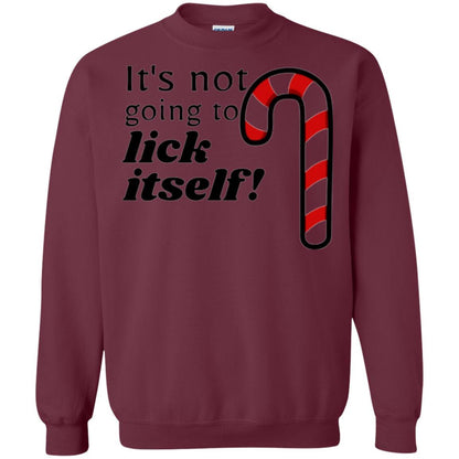 Christmas T-shirt It_s Not Going To Lick Itself Maroon