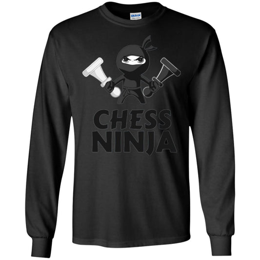 Funny Chess Ninja T-shirt Black