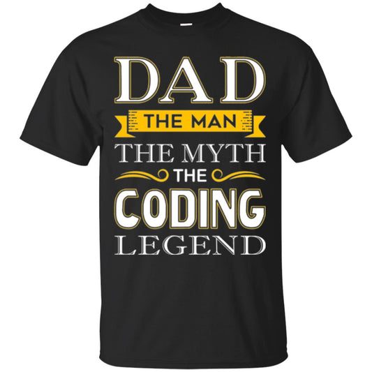 Daddy T-shirt The Man The Myth Colding Legend Black