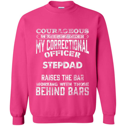 Daddy T-shirt Correctional Officer Step Dad Support Heliconia