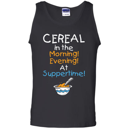 Cereal In The Morning Evening At Suppertime T-shirt Black