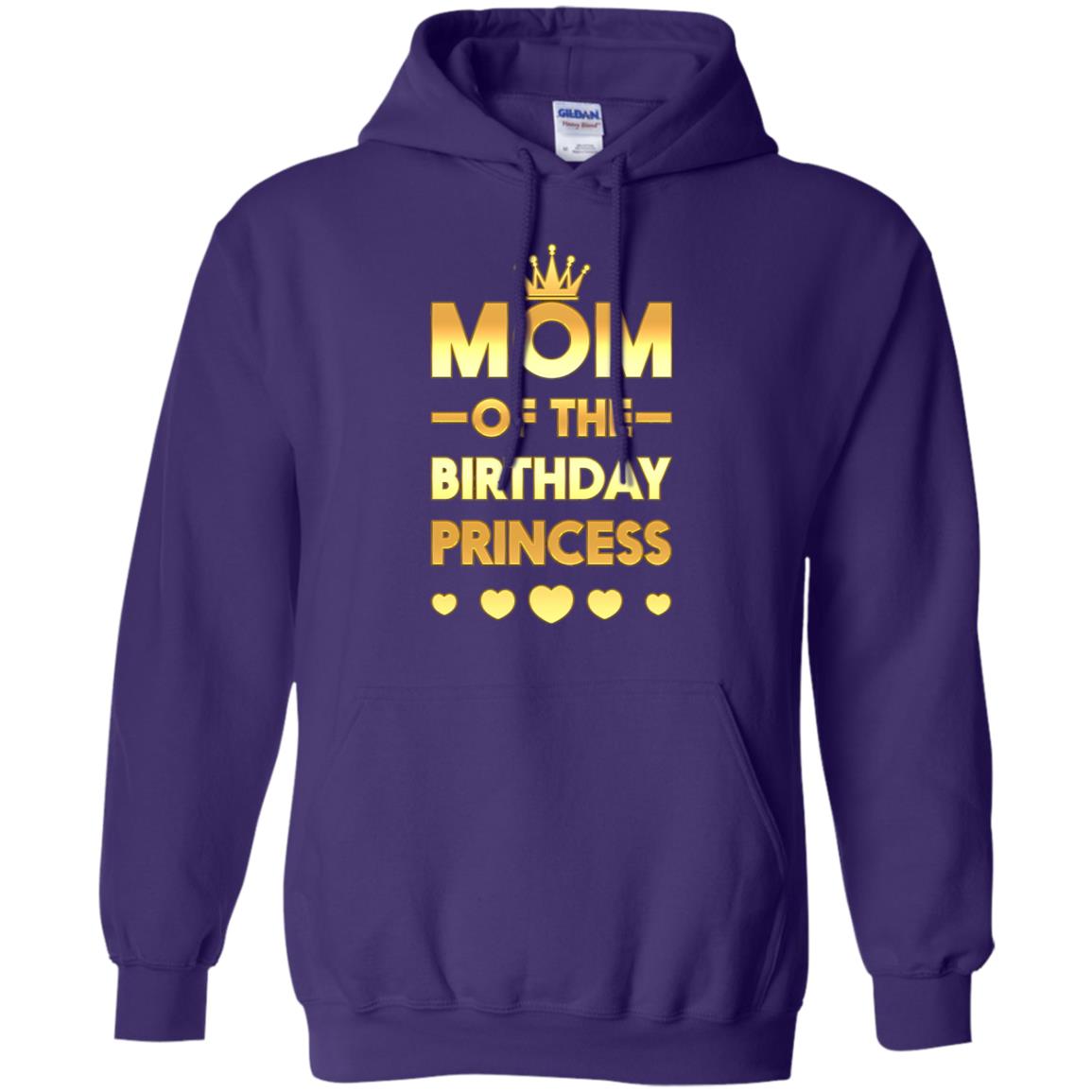 Mom Of The Birthday Princess Family T-shirt Purple
