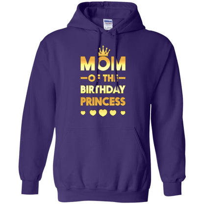 Mom Of The Birthday Princess Family T-shirt Purple
