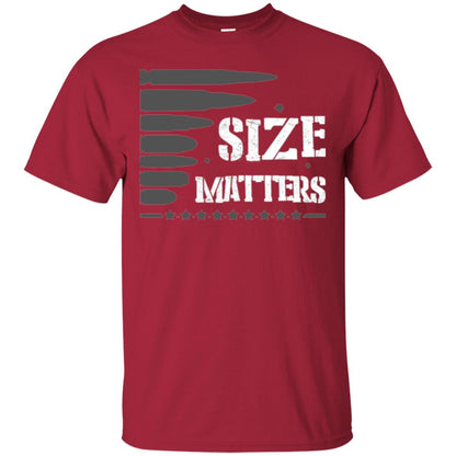 Hunter T-shirt Size Matters Cardinal