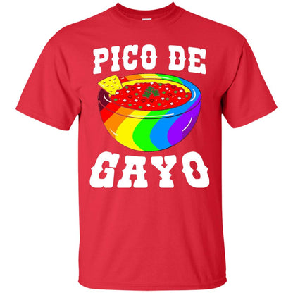 Pico De Gayo Rainbow Lgbt T-shirt Red
