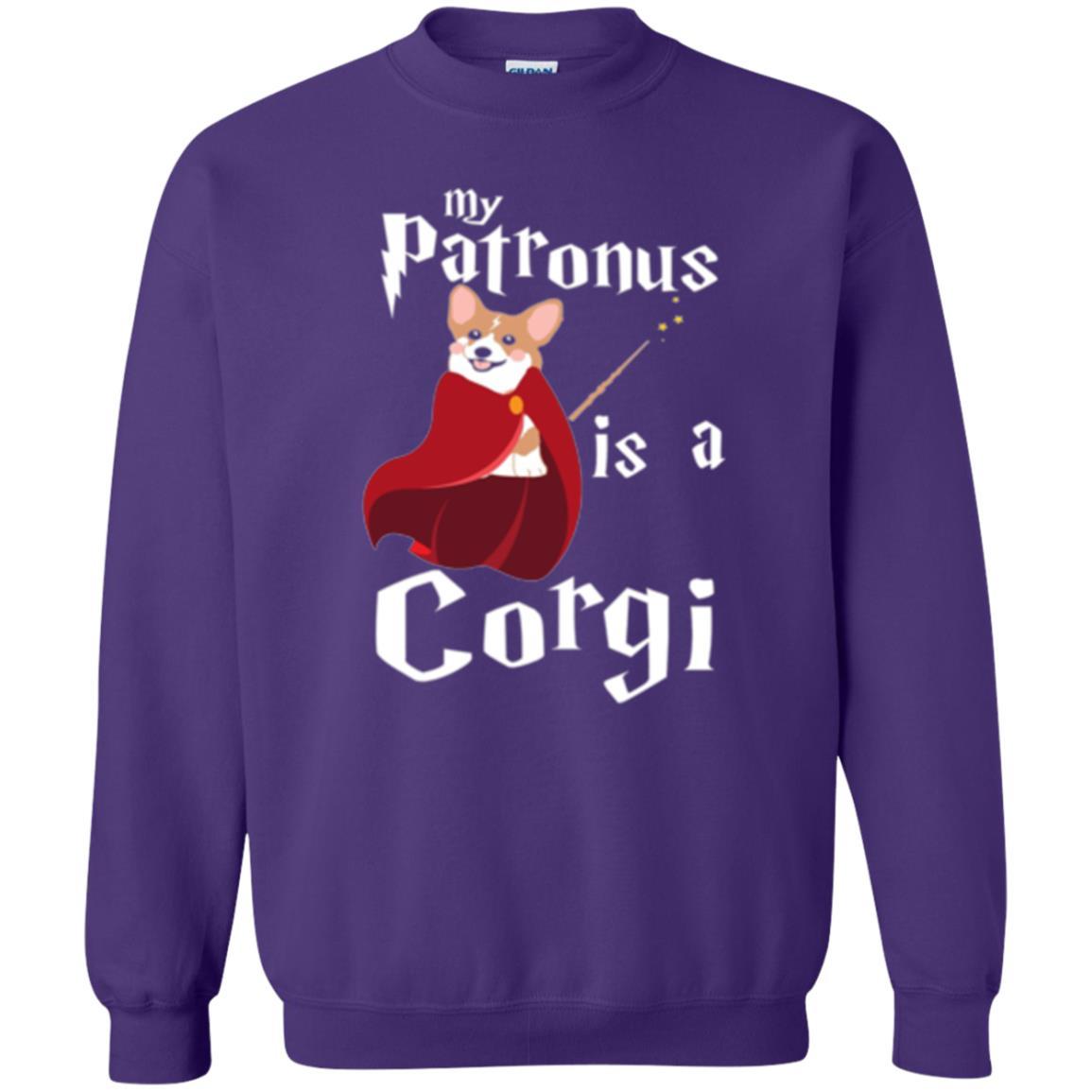Dog Lover T-shirt My Patronus Is A Corgi T-shirt Purple