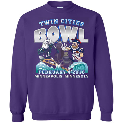 Football Lover T-shirt Twin Cities Bowl Purple