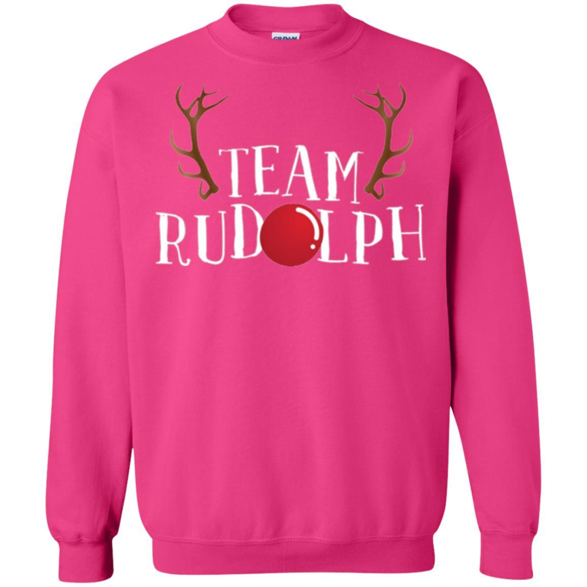 Christmas T-shirt Reindeer Team Rudolph Heliconia