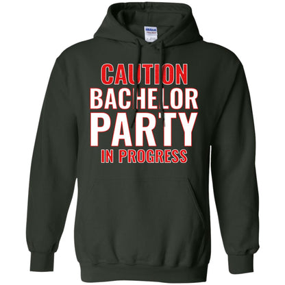 Funny Warning Caution Bachelor Party In Progress Forest Green