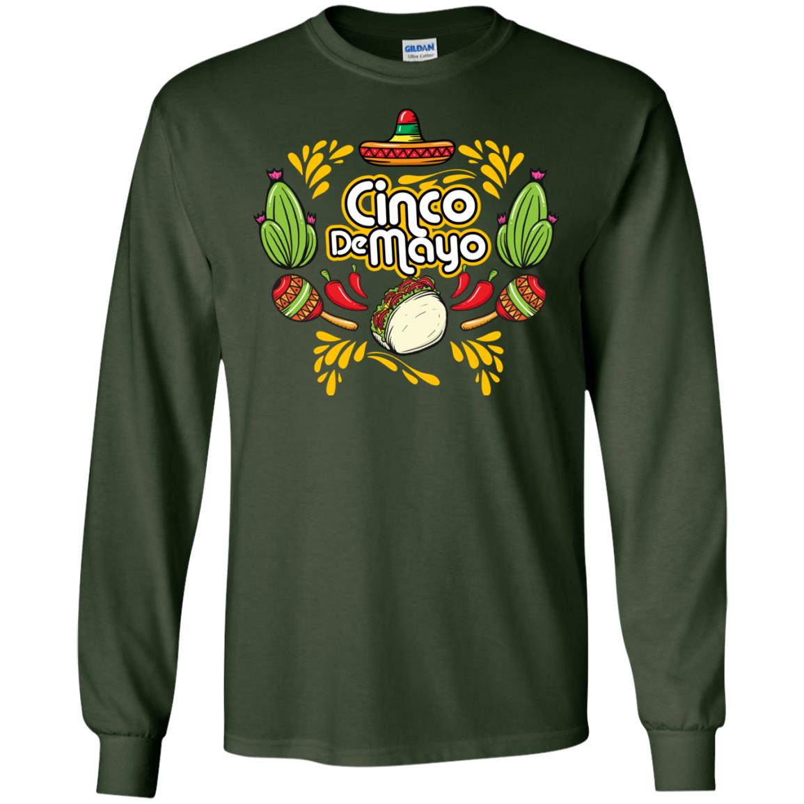 Mexican Festival Cinco De Mayo Shirt Forest Green