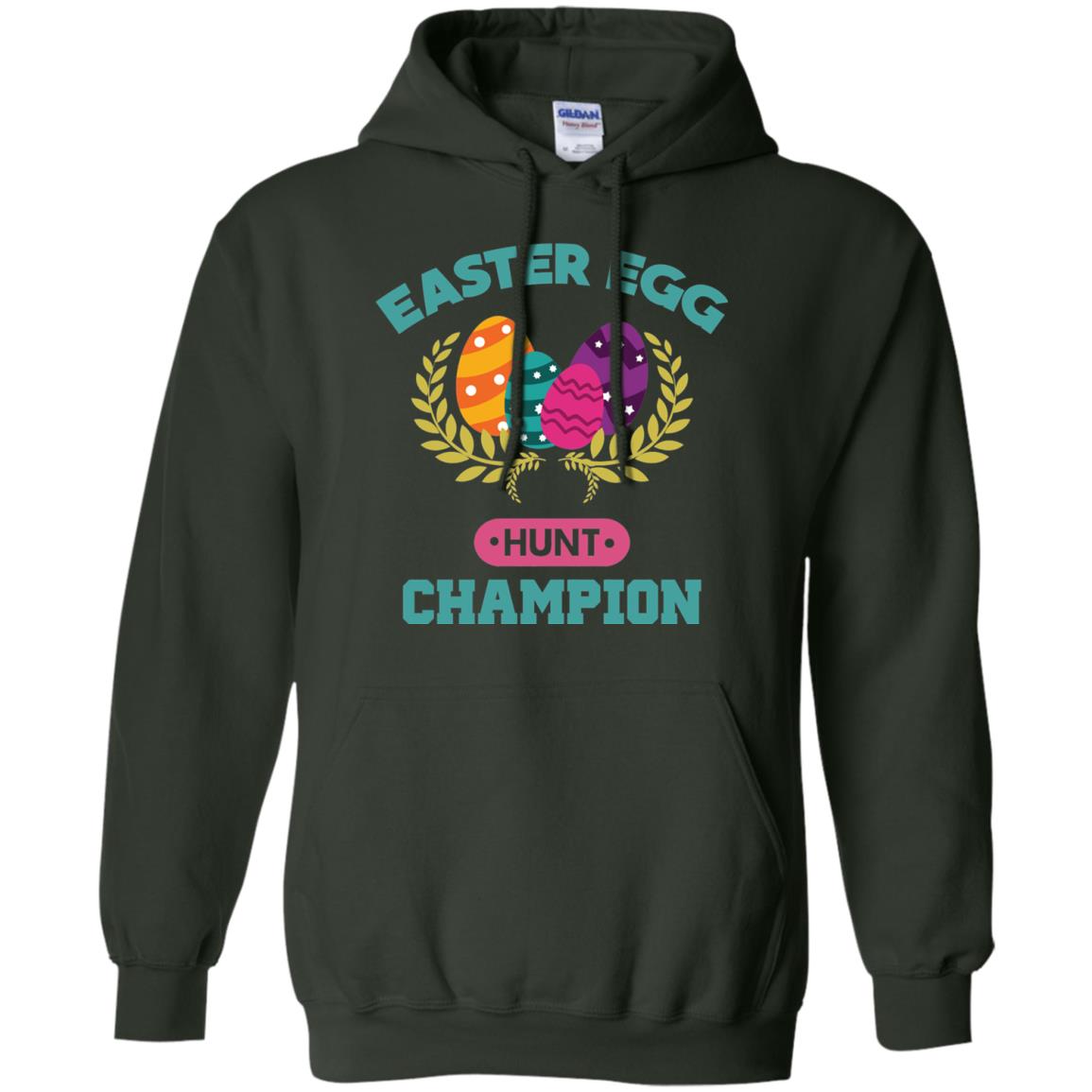 Easter Egg Hunt Champion Easter Day T-shirt Forest Green