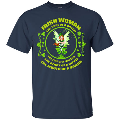 Irish Woman The Soul Of A Witch The Fire Of A Lioness The Heart Of A Hippie The Mouth Of A Sailor Navy