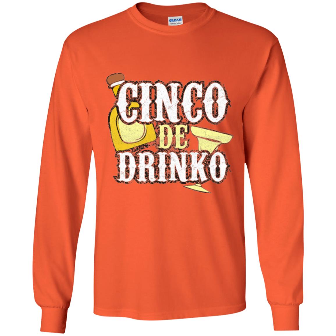 Funny Cinco De Mayo Drinko Celebration T-shirt Orange