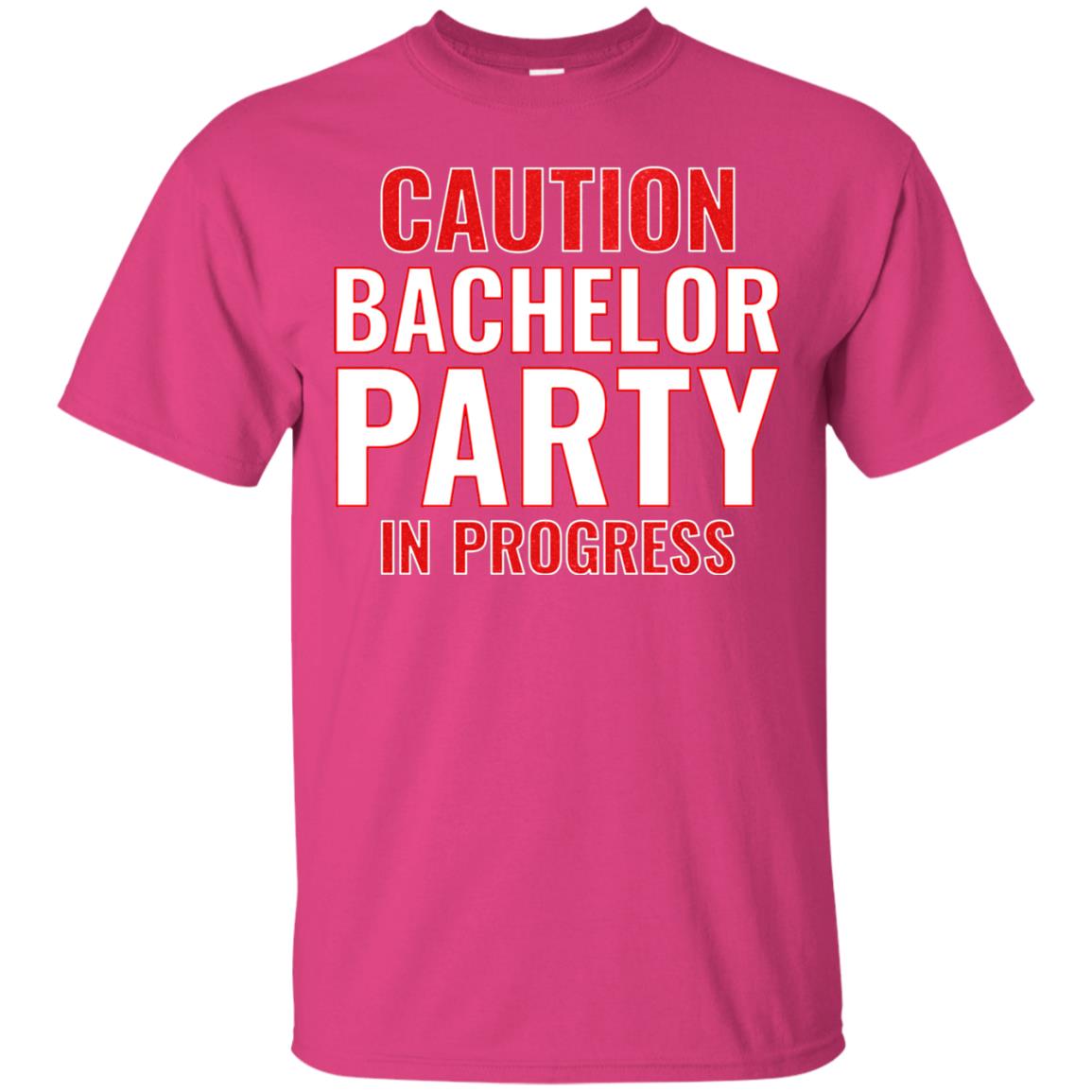 Funny Warning Caution Bachelor Party In Progress Heliconia