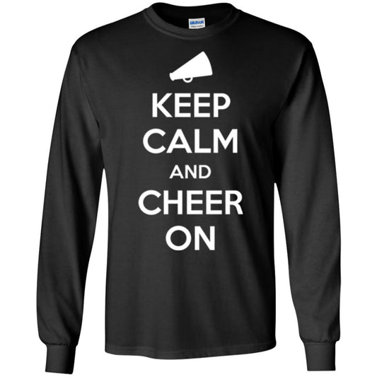 Cheerleader T-shirt Keep Calm And Cheer On Black