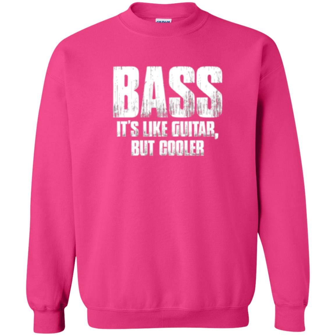 Funny Music T-shirt Bass It_s Like Guitar But Cooler Heliconia