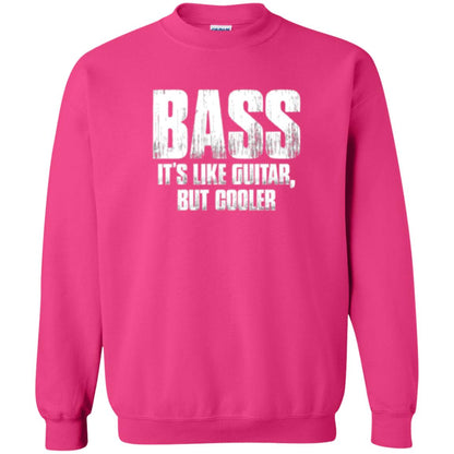 Funny Music T-shirt Bass It_s Like Guitar But Cooler Heliconia