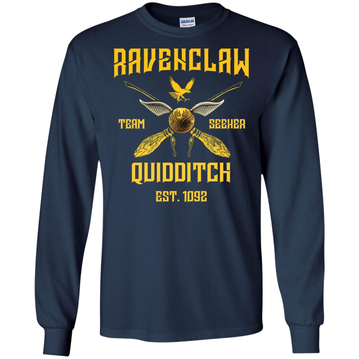 Ravenclaw Quiddith Team Seeker Est 1092 Harry Potter ShirtG240 Gildan LS Ultra Cotton T-Shirt