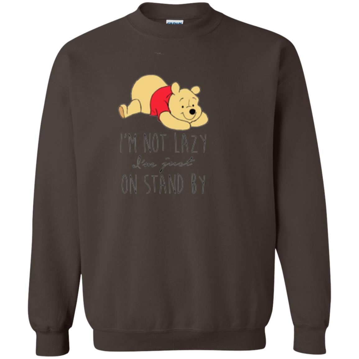 Cartoon T-shirt I'm Not Lazy I'm Just On Stand By Dark Chocolate