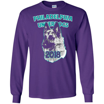 Dog Lover T-shirt Philadelphia Underdogs Celebration 2018 T-shirt Purple