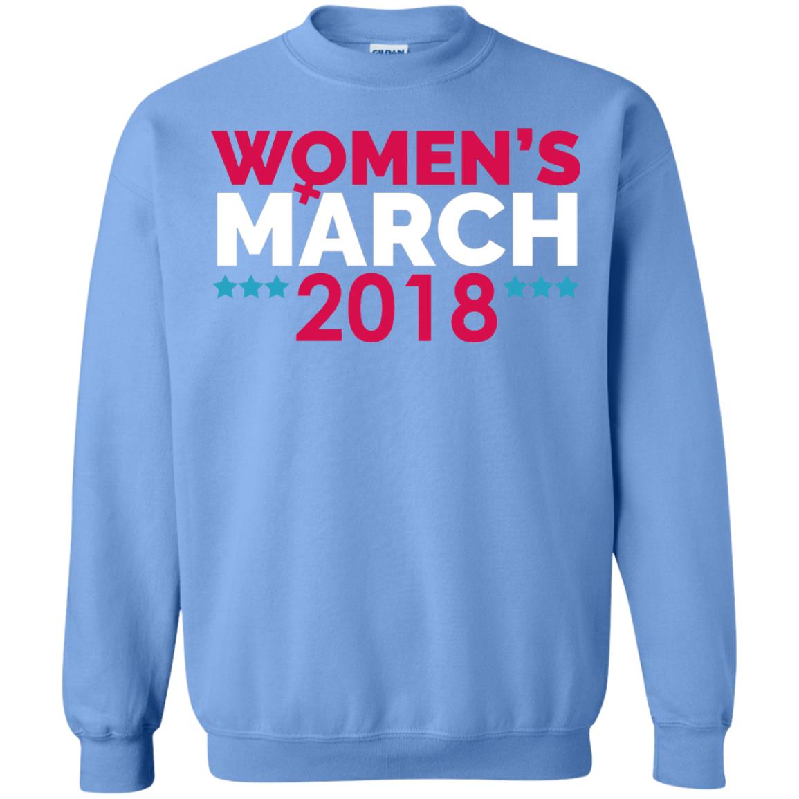 Women_s Right T-shirt Women_s March January 20 2018 Carolina Blue