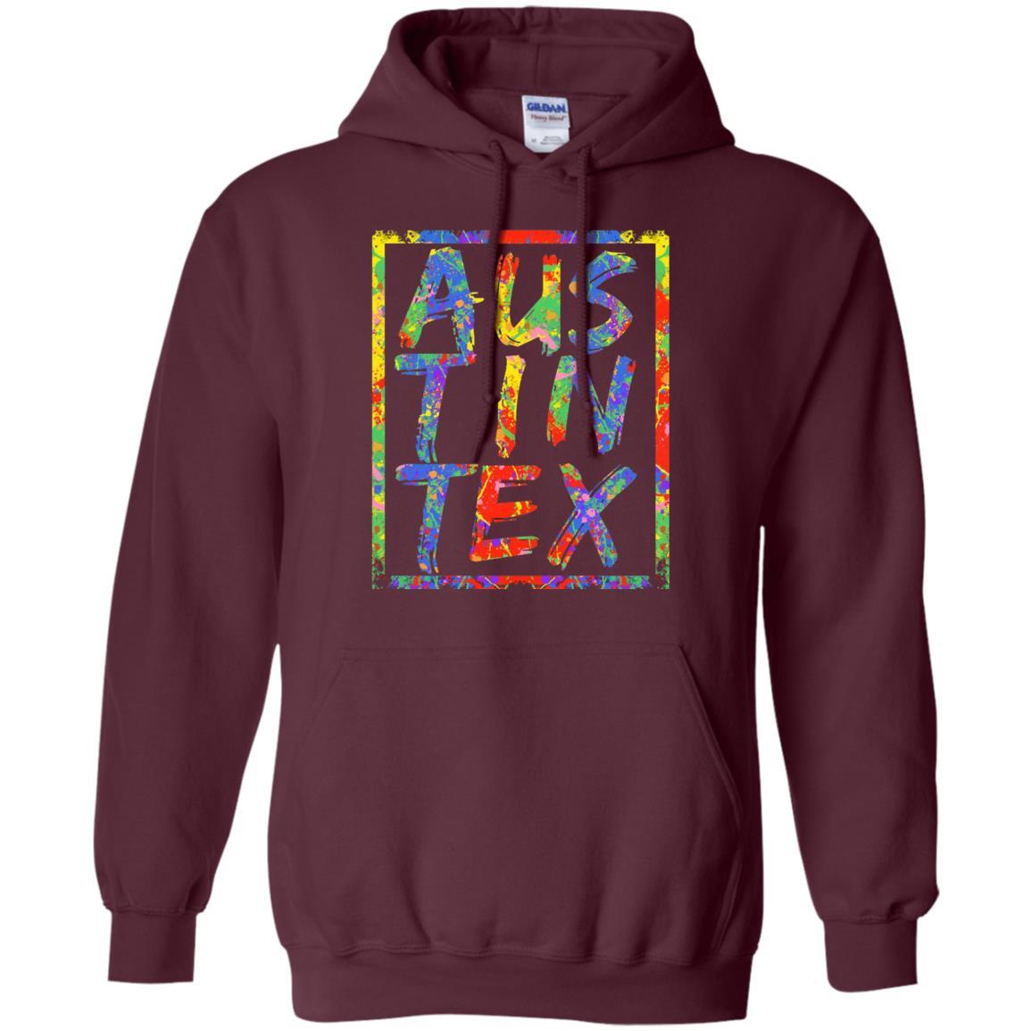 Austin Texas T-shirt Maroon