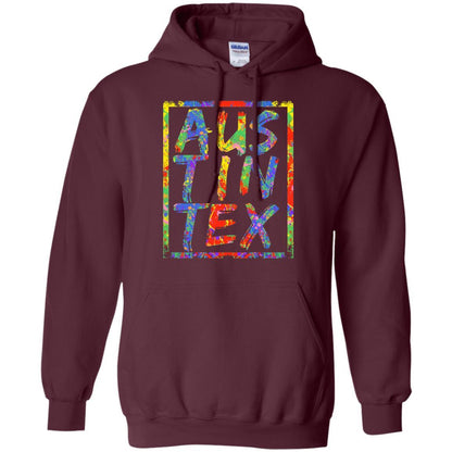 Austin Texas T-shirt Maroon