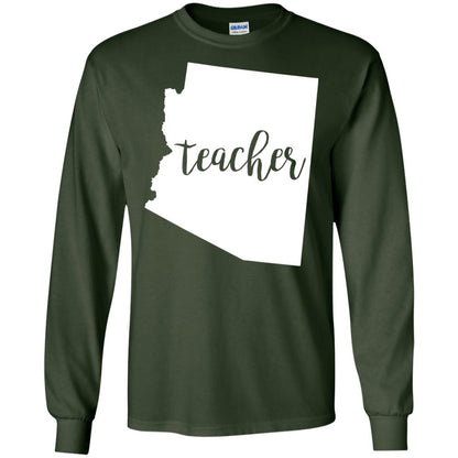 Arizona Teacher Home State Back To School Shirt Forest Green