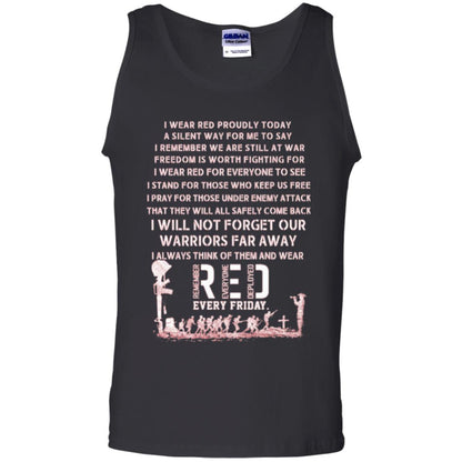 Red Friday Military T-shirt Wear Red Friday Black