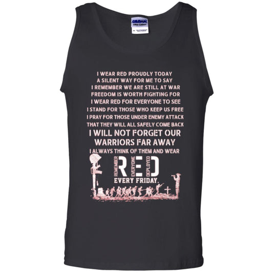 Red Friday Military T-shirt Wear Red Friday Black