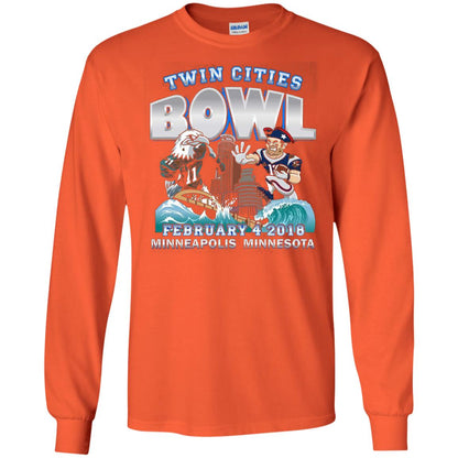 Football Lover T-shirt Twin Cities Bowl Orange