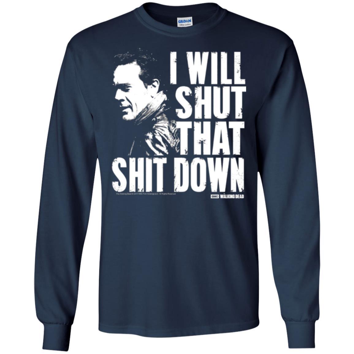 Film T-shirt I Shut That Shit Down Navy