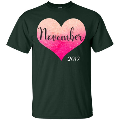 Pregnancy Reveal Announcement Party November 2019 Shirt Forest