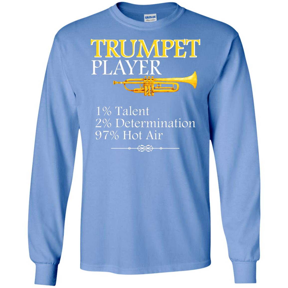 Trumpet Player Gift Shirt For Trumpet Lover Carolina Blue