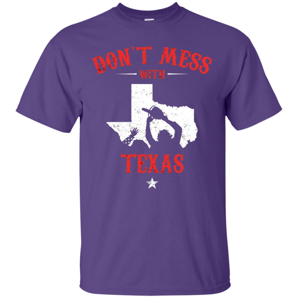 Don_t Mess With Texas Chainsaw T-shirt Purple