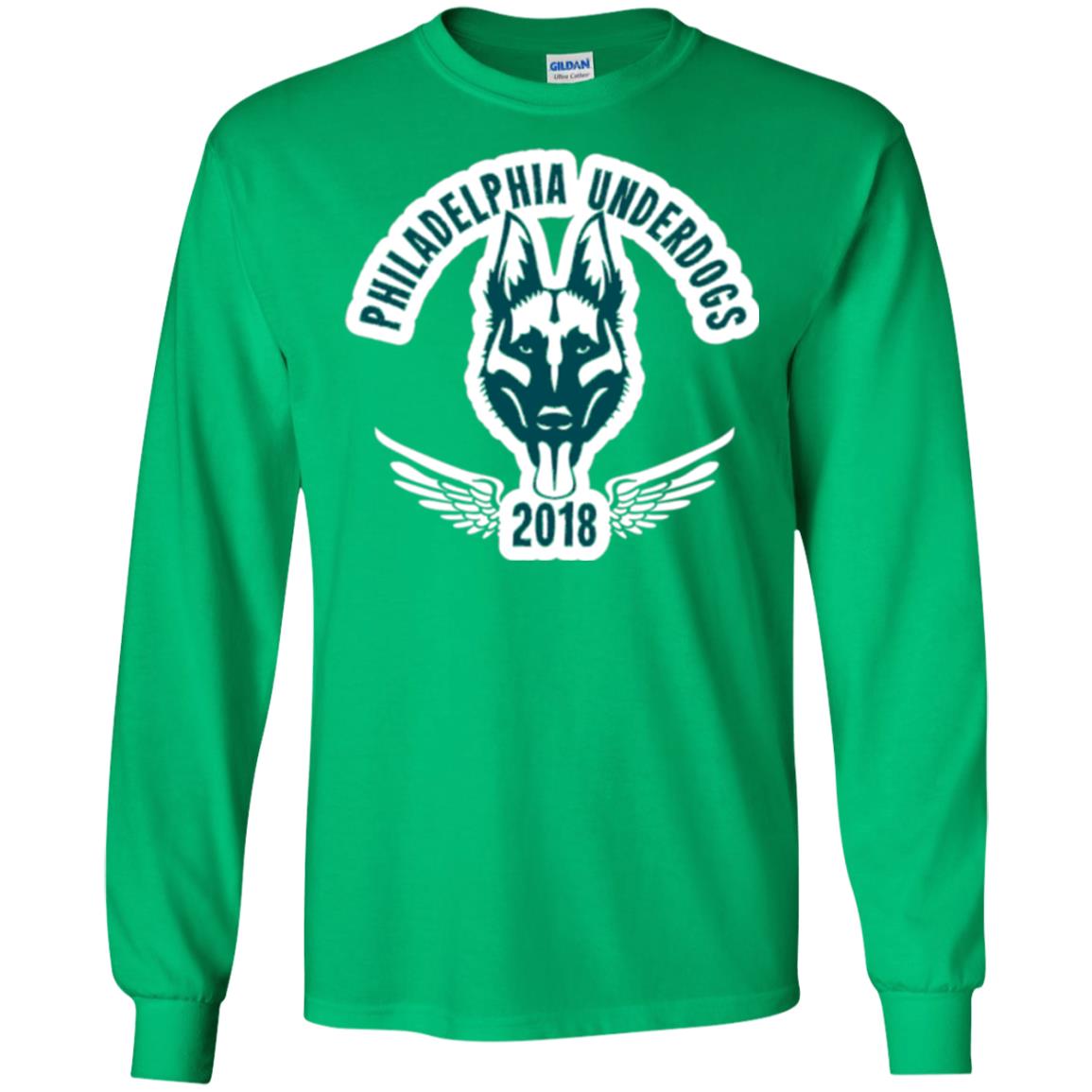 Dog Lover T-shirt Philadelphia Underdogs Irish Green