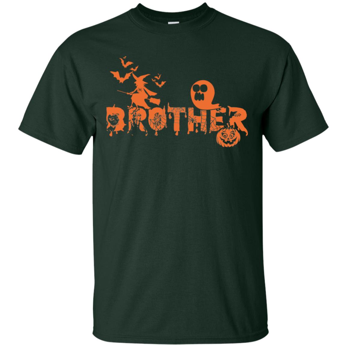 Halloween Pumpkin Brother Family Shirt Forest