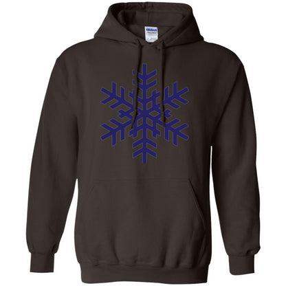 Christmas T-shirt Navy Blue Snowflake T-shirt Dark Chocolate