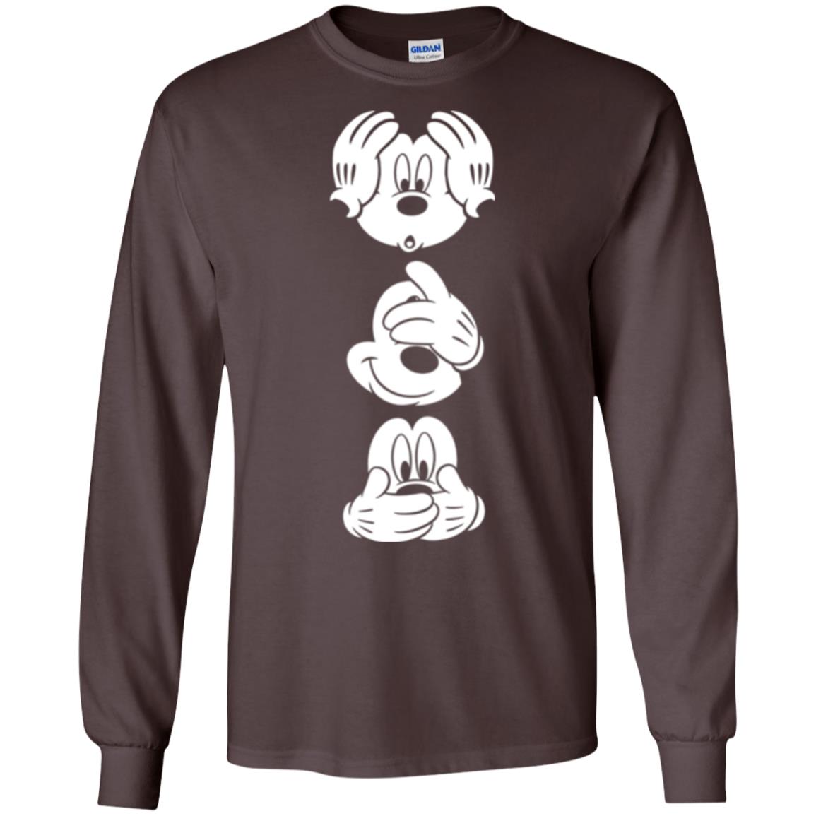 Cartoon T-shirt Disney Mickey Mouses Graphic Dark Chocolate