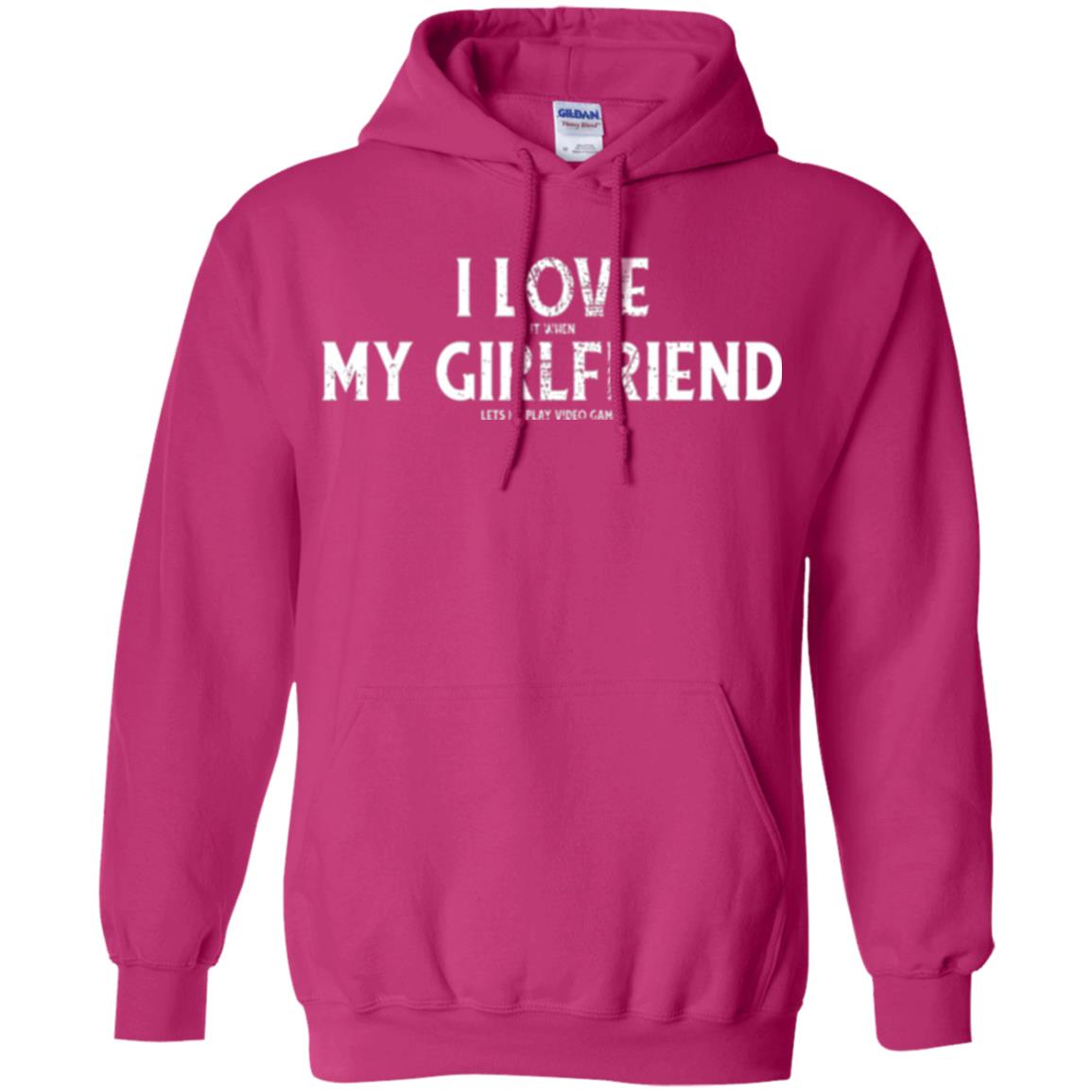 Funny Gamer T-shirt I Love My Girlfriend Lets Me Play Video Games Heliconia