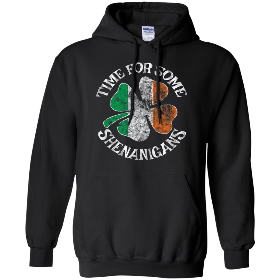Time For Some Shenanigans St. Patrick_s Day T-shirt Black
