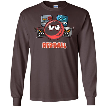 Red Ball 4 The Crew Game Lover T-shirt Dark Chocolate