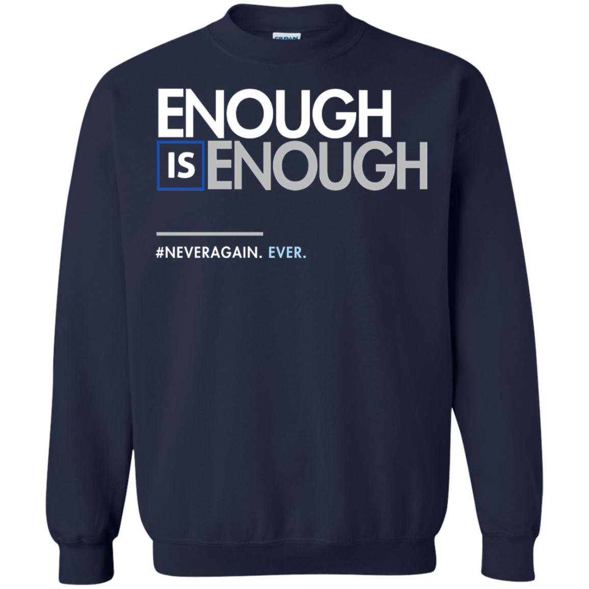 Enough Is Enough Gun Control T-shirt Navy