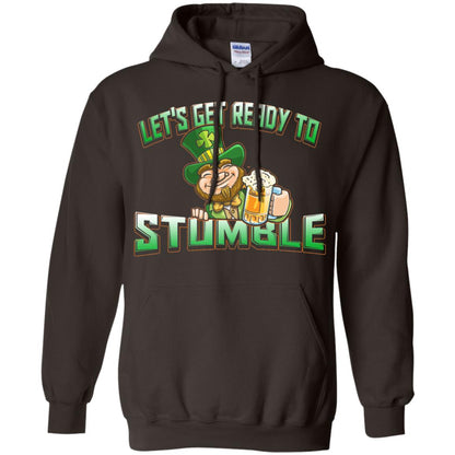St.patrick_s Day T-shirt Let_s Get Ready To Stumble Dark Chocolate